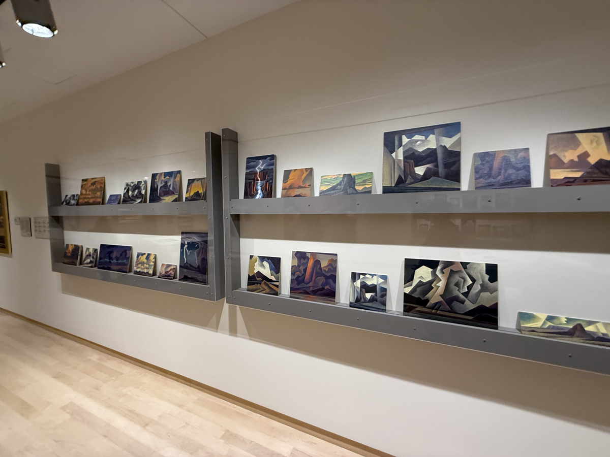 Installation view of Ed Mell: In the Studio at Phoenix Art Museum.