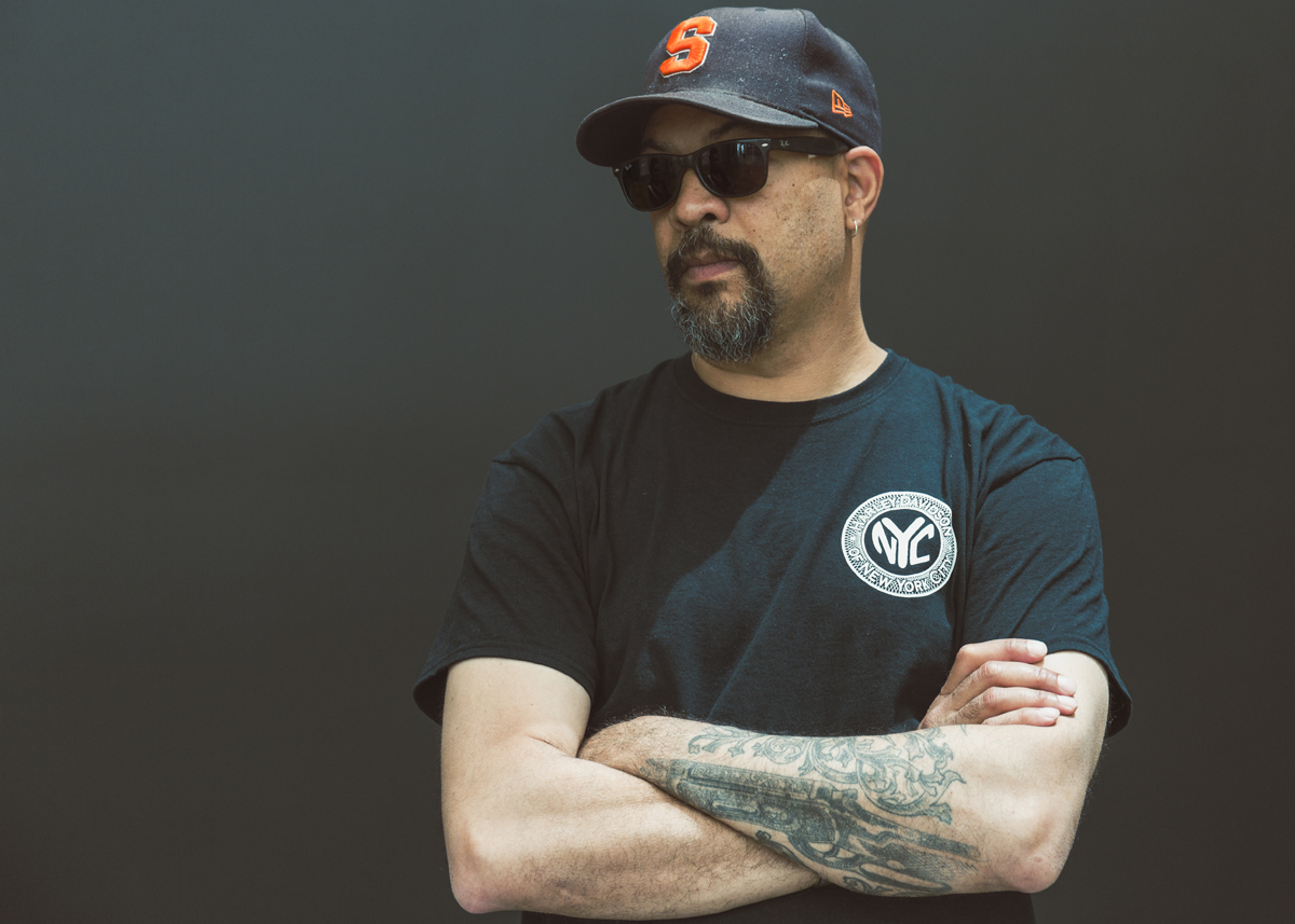 Portrait of Los Angeles-based artist Gary Simmons.