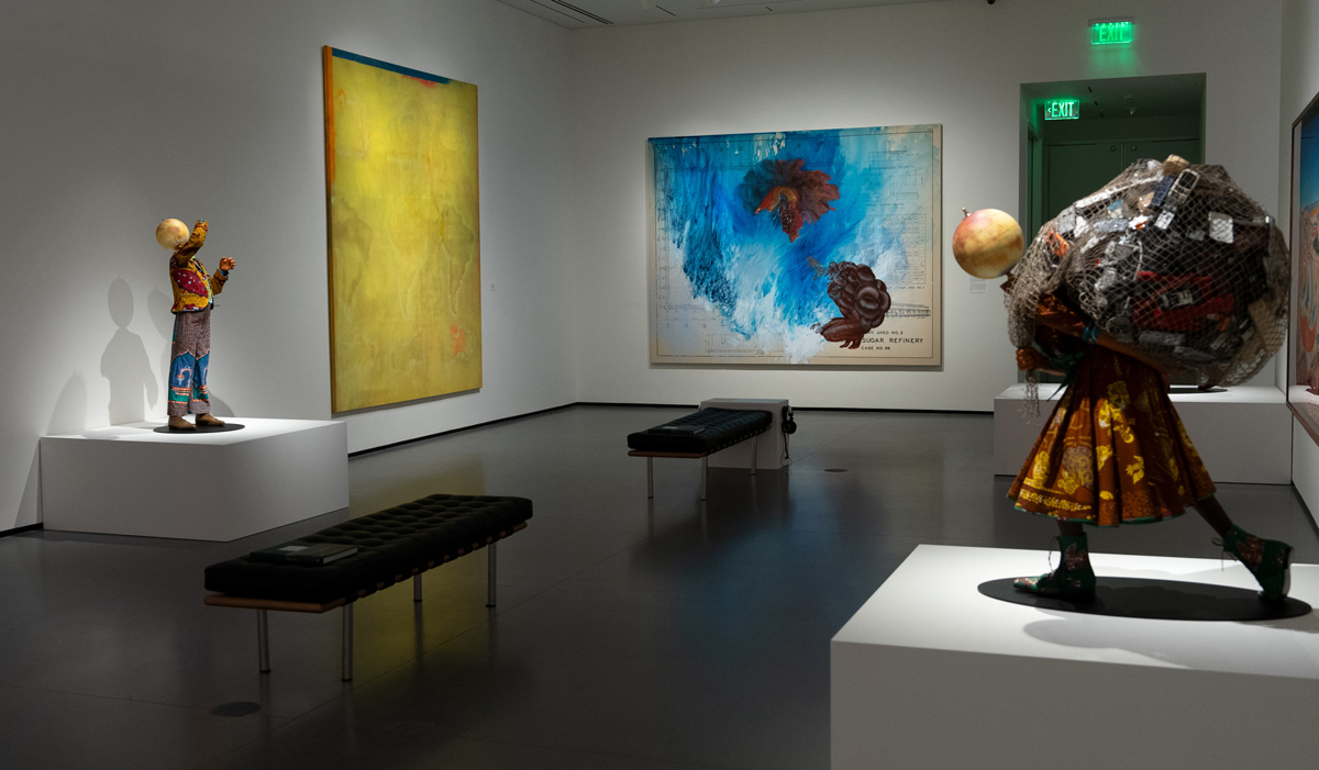 Installation view of Black Earth Rising, curated by Ekow Eshun at the Baltimore Museum of Art.
