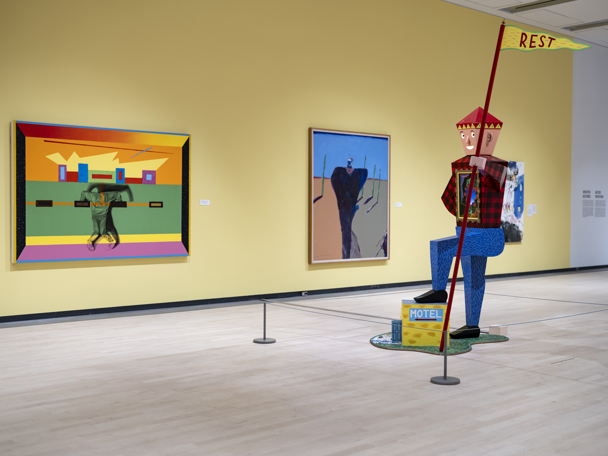 Installation view of an exhibition curated by Christian Ramírez at Phoenix Art Museum.