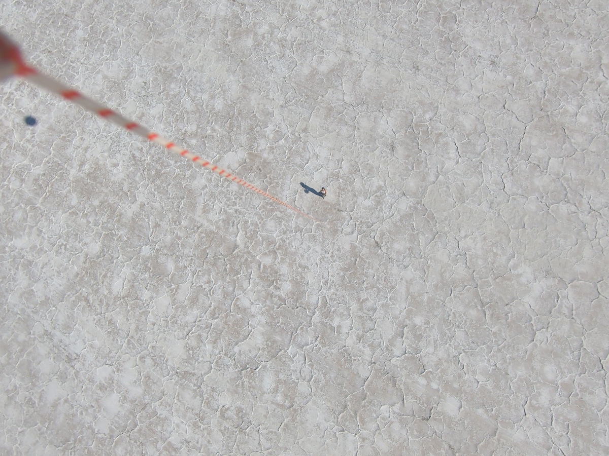 Anika Todd, aerial photograph taken with a tetheredballoon camera, Wendover, UT, 2025