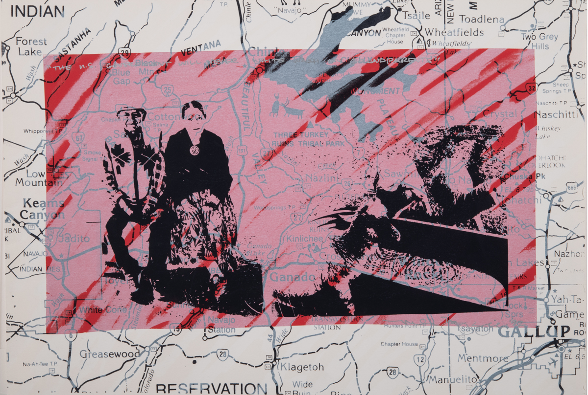 The U.S. Government Will Never Whitewash My Grandparents, featured in the Lucy Lippard exhibition.