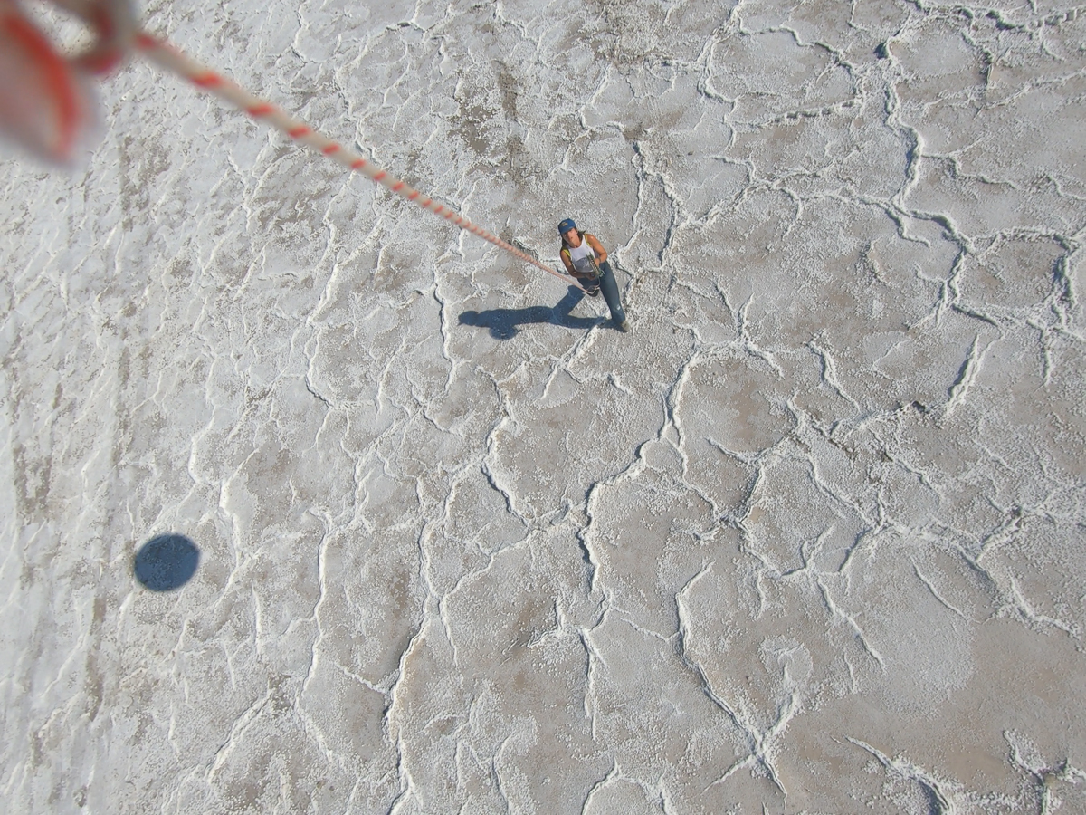 Anika Todd, aerial photograph taken with a tetheredballoon camera, Wendover, UT, 2025
