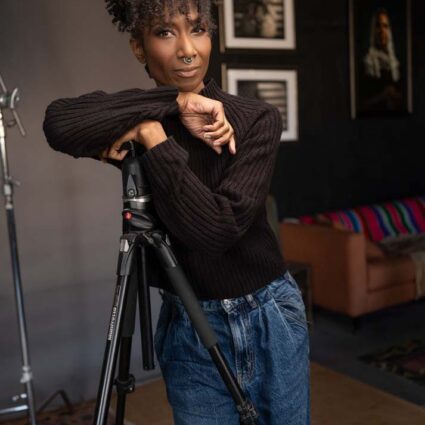 Alanna Airitam in her Tucson studio