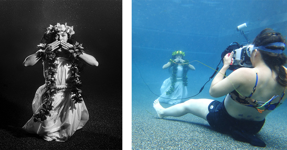 Process shot and finished photograph by Cara Romero.