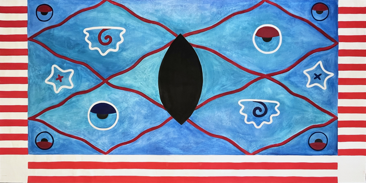 Process shot of an artwork by Moira Garcia.