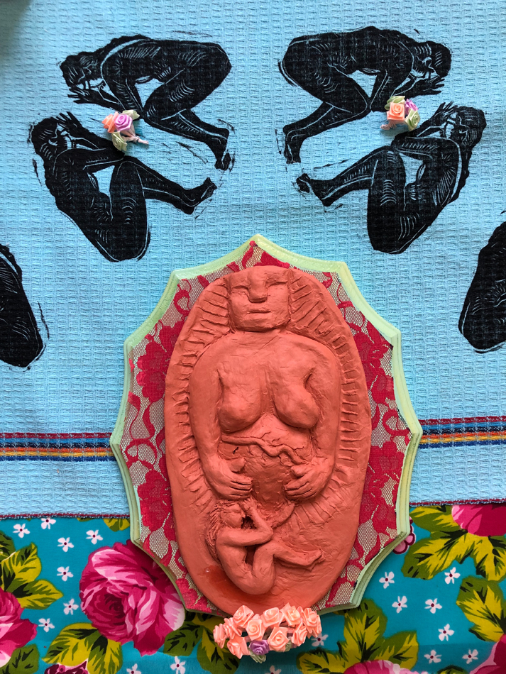 Detail of an art installation by Nansi Guevara.