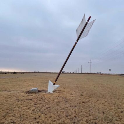 Quanah Parker Trail arrow at Tule Canyon, TX.