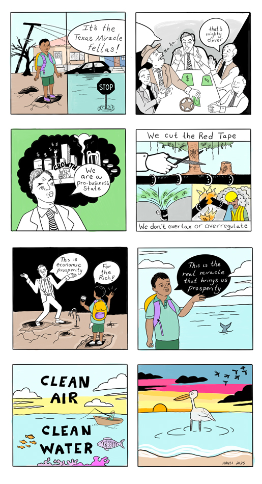 Comic illustration by Nansi Guevara.