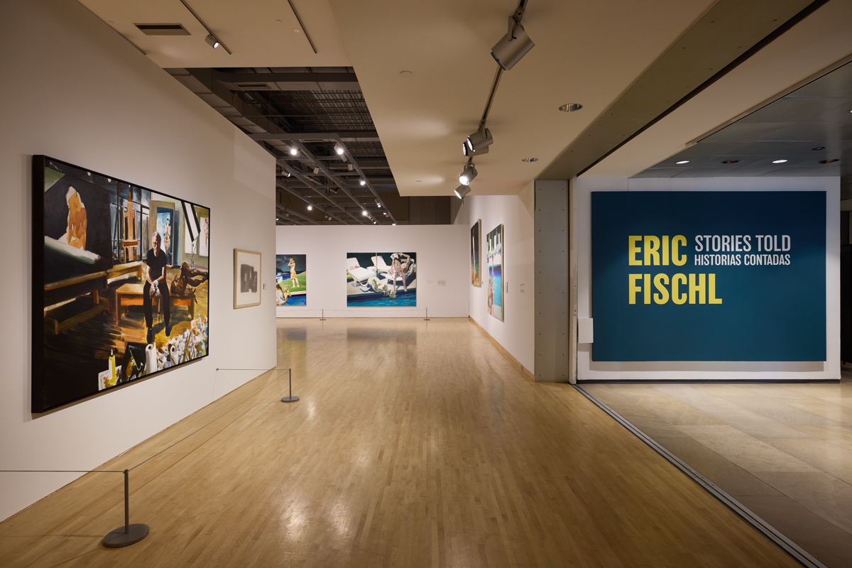 Installation view of Eric Fischl: Stories Told at Phoenix Art Museum.