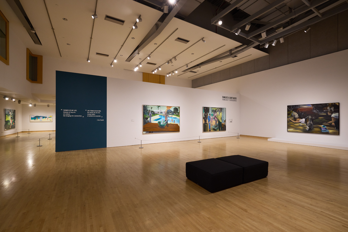 Installation view of Eric Fischl: Stories Told at Phoenix Art Museum.