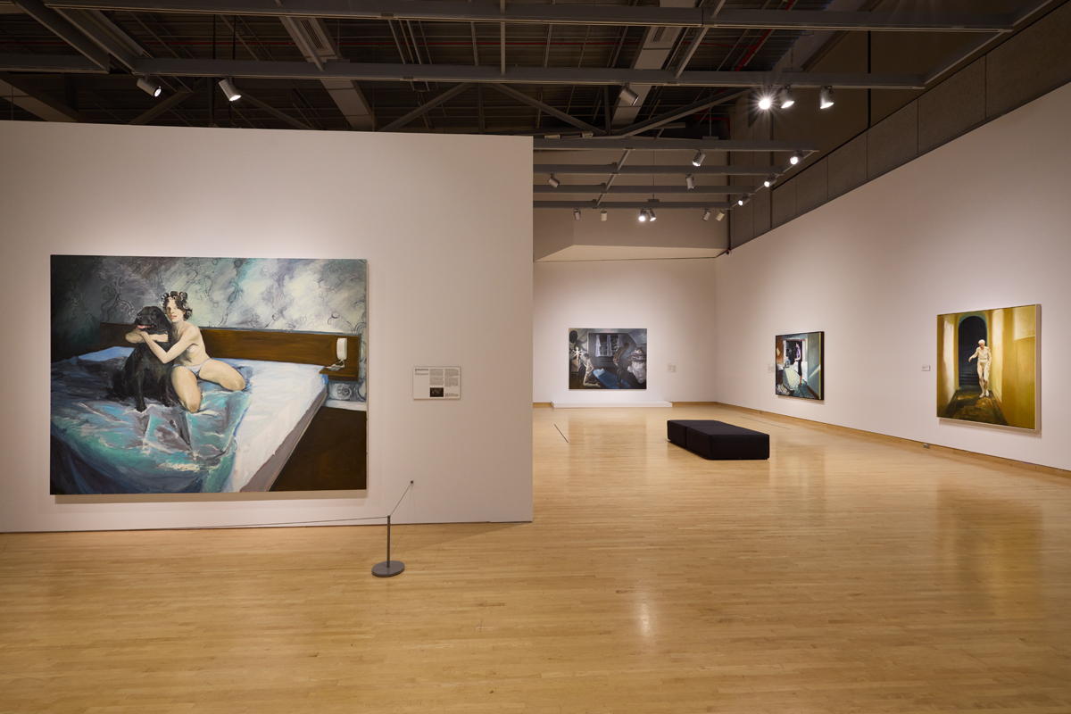 Installation view of Eric Fischl: Stories Told at Phoenix Art Museum.