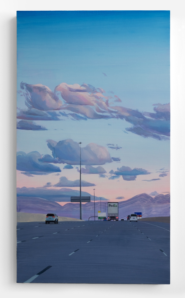 Painting by Madeline Rupard showing I-15.