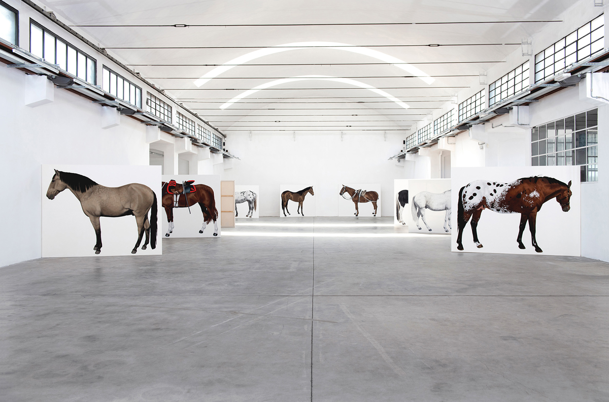 Art installation by Lara Nickel, who comments on international biennial artists costs.