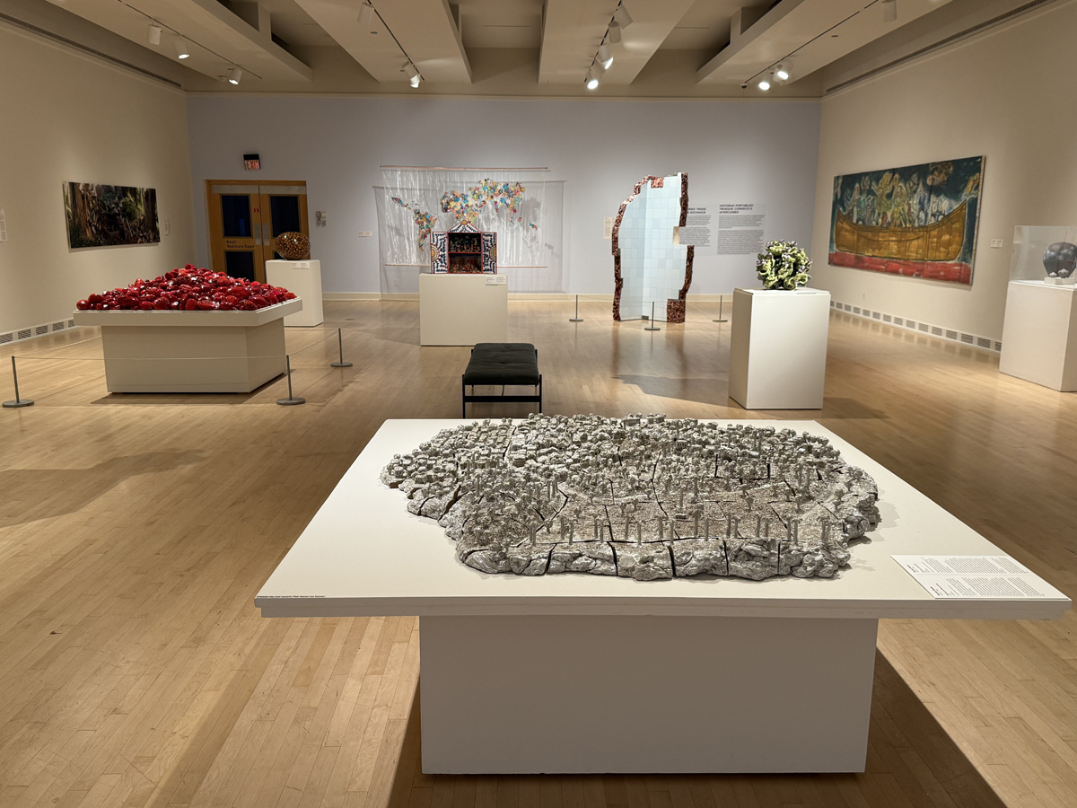 Installation view of an artwork by Kumie Tsuda at ASU Art Museum.