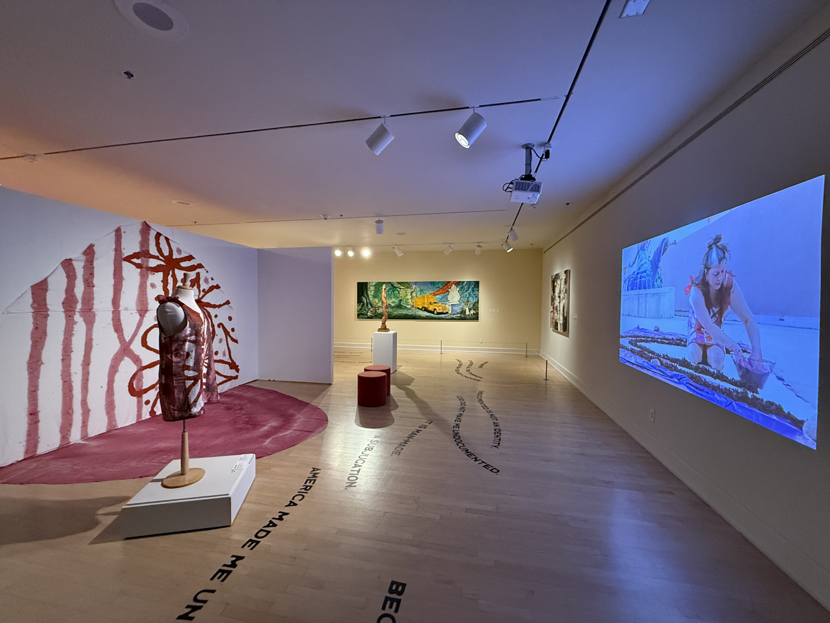 Installation view of Tierras Reimaginadas: Migration at ASU Art Museum.