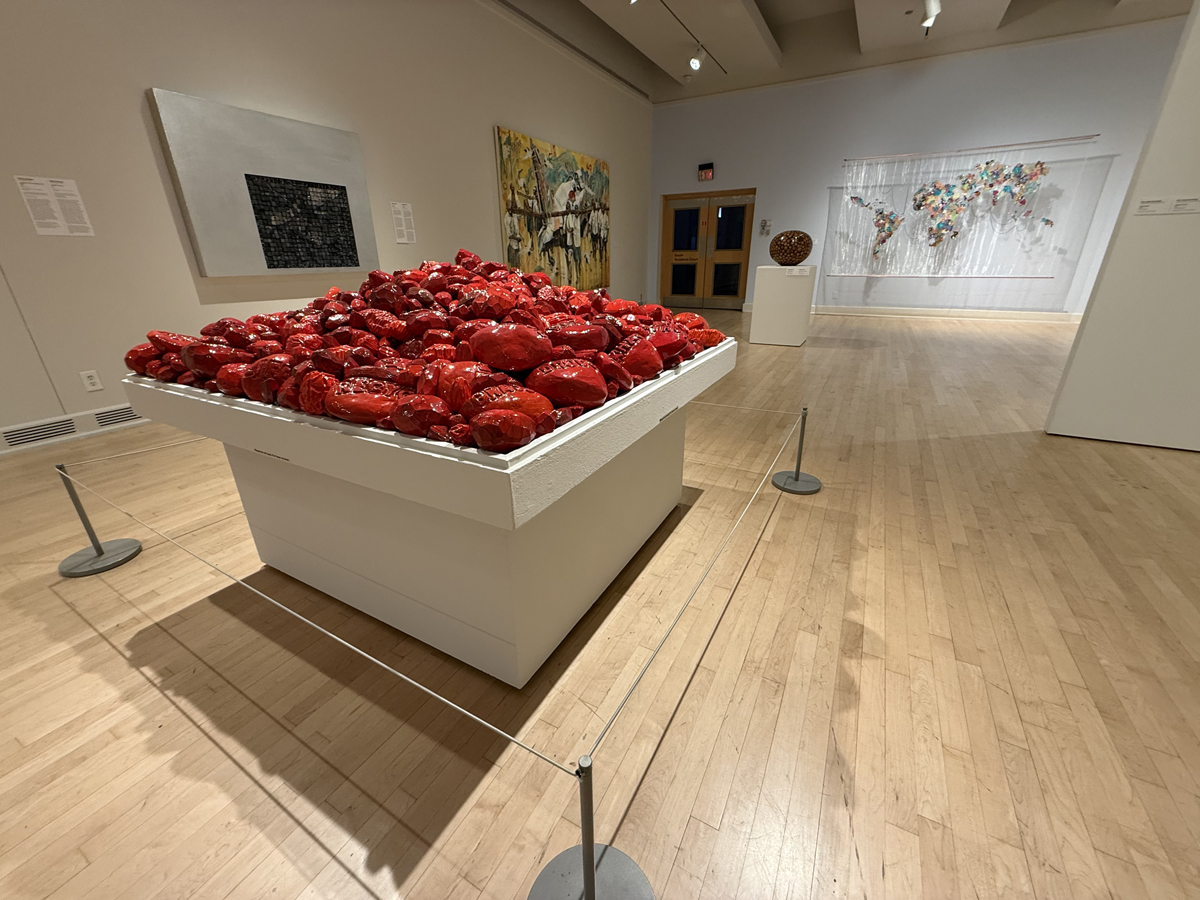 Artwork by Eddie Dominguez in Tierras Reimaginadas at ASU Art Museum.