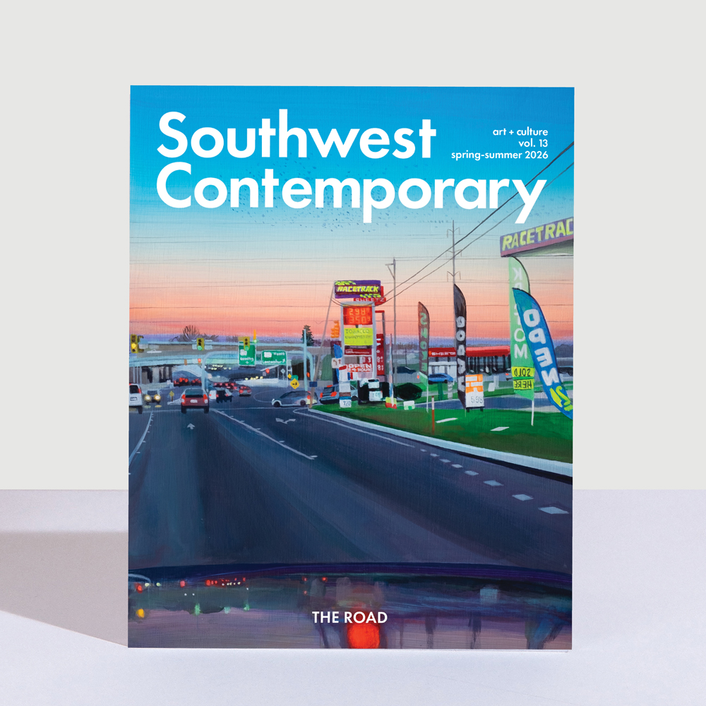 The cover of Southwest Contemporary Volume 13: The Road, featuring a painting by Madeline Rupard.