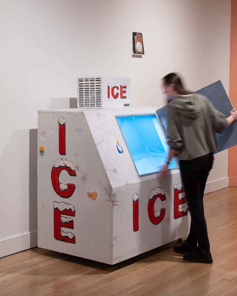 A hand made ice machine by Conrad Bakker
