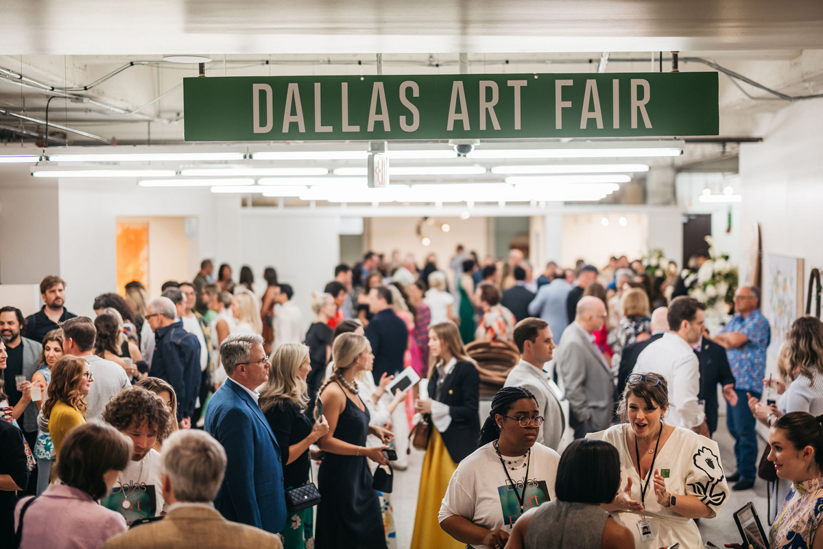 A crowd at the Dallas Art Fair, which reported success for this year's event, a top headline for Southwest Art News May 2026. 