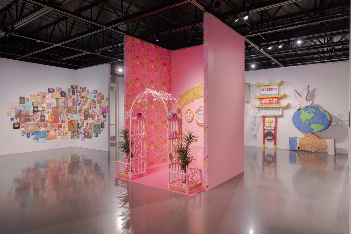 Installation view of an ex voto exhibition hosted by NMSU museum director Marisa Sage.