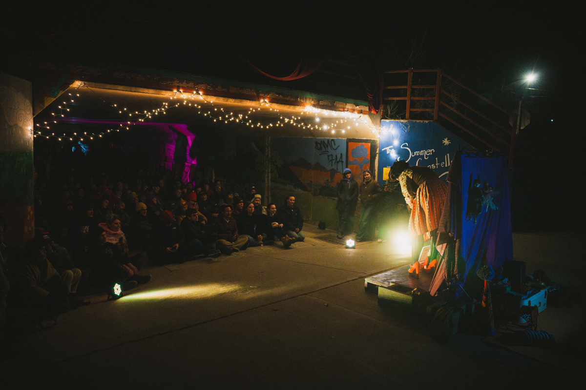 Madazon Can-Can performs at Stoopfest in Moab, Utah.