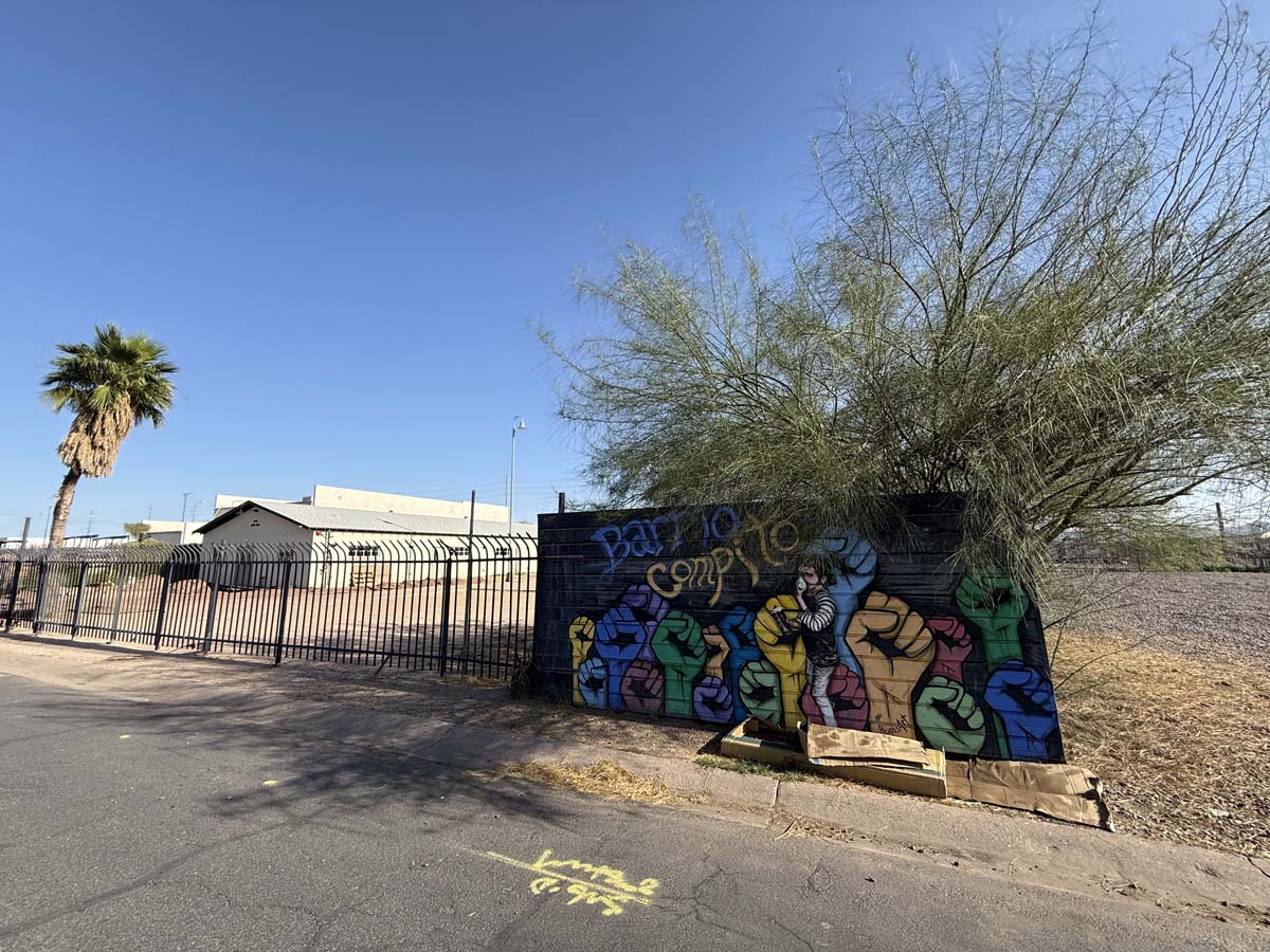 Santa Rita Hall with mural by Hugo Medina, Phoenix. 