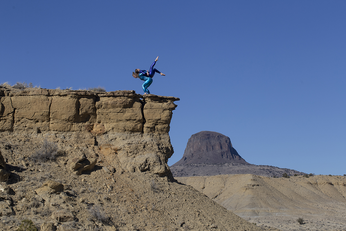 Keshet Dance Company dancers on a mesa.