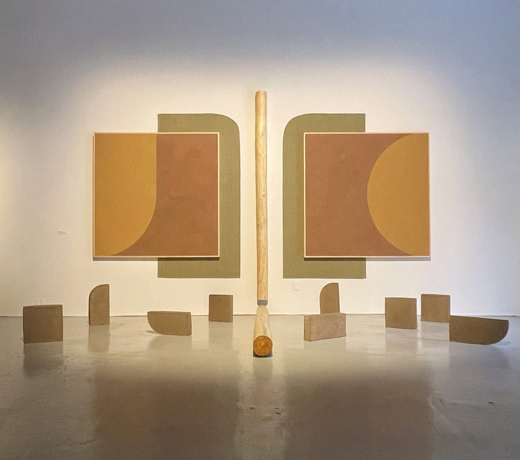 Artwork by Joanna Keane Lopez, who is featured in Unearthing Futures at Harwood Museum.