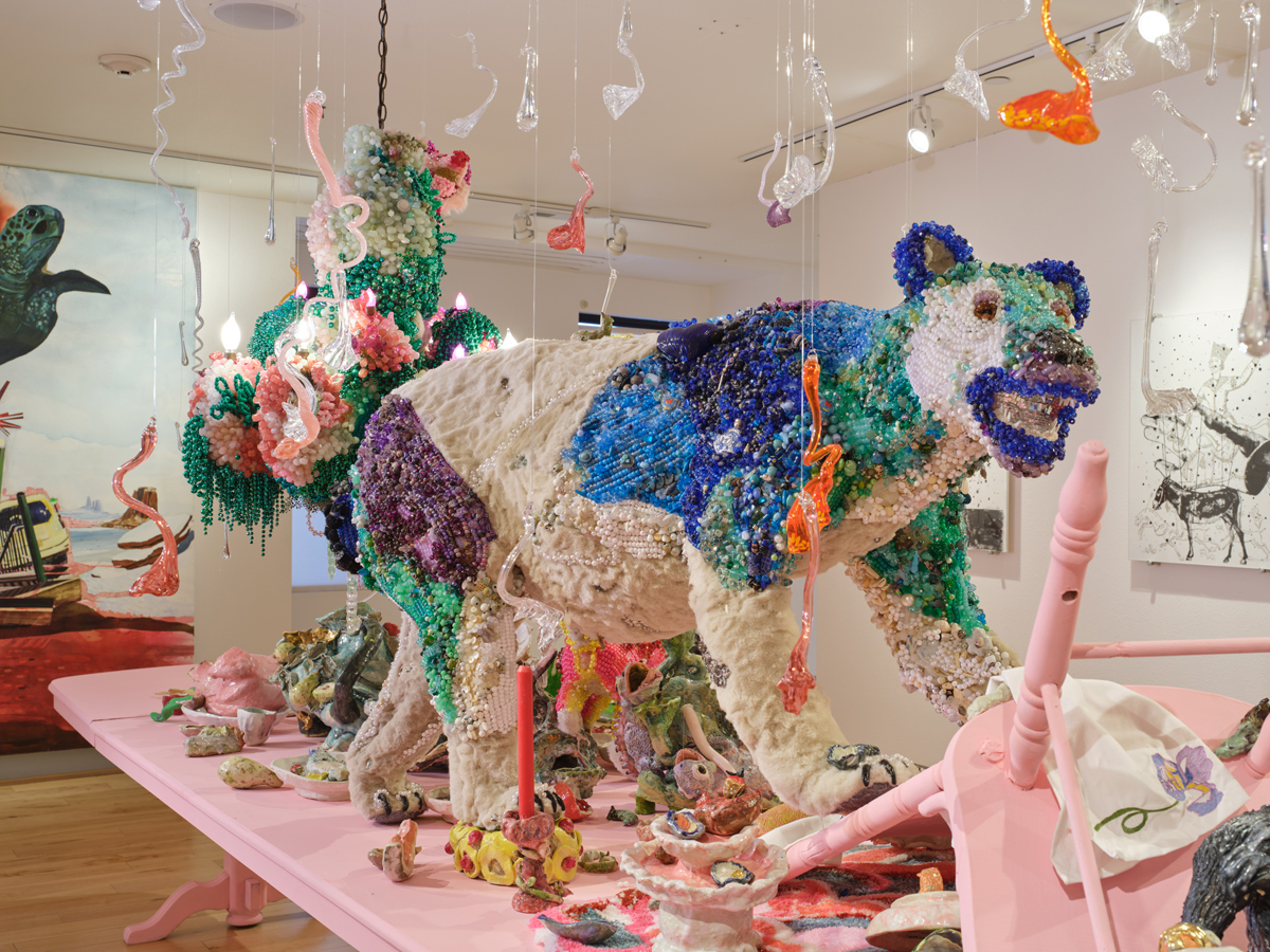 Art installation by Jenny Day in Santa Fe, New Mexico.