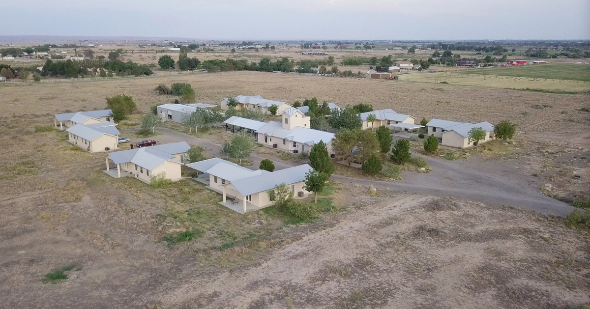 Aerial view of the Roswell Artist-in-Residence Program, one program in this top New Mexico artist residencies guide.