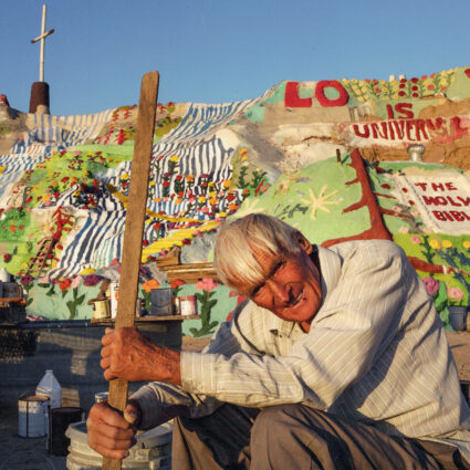 Portrait of artist Leonard Knight, who created Salvation Mountain in inland California.