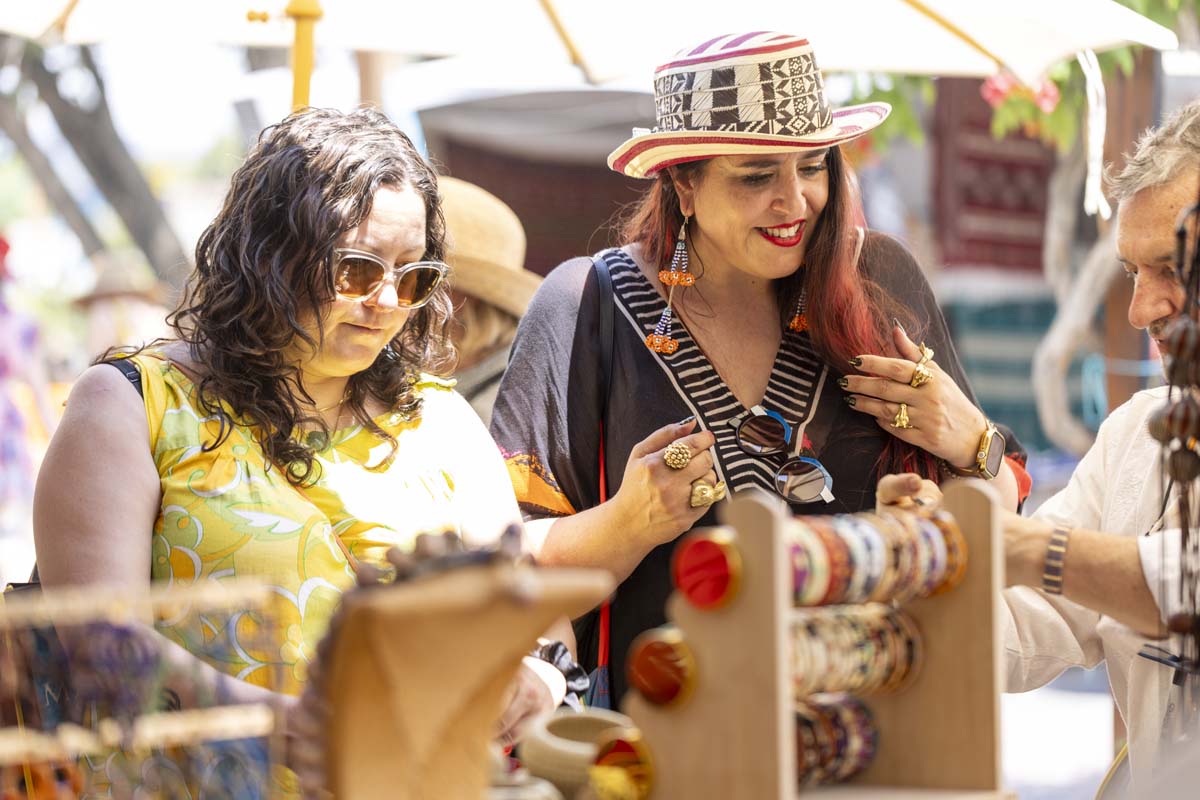 Booths at the International Folk Art Market