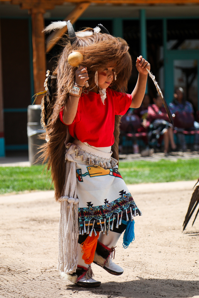 Young Ohkay Owingeh performer.