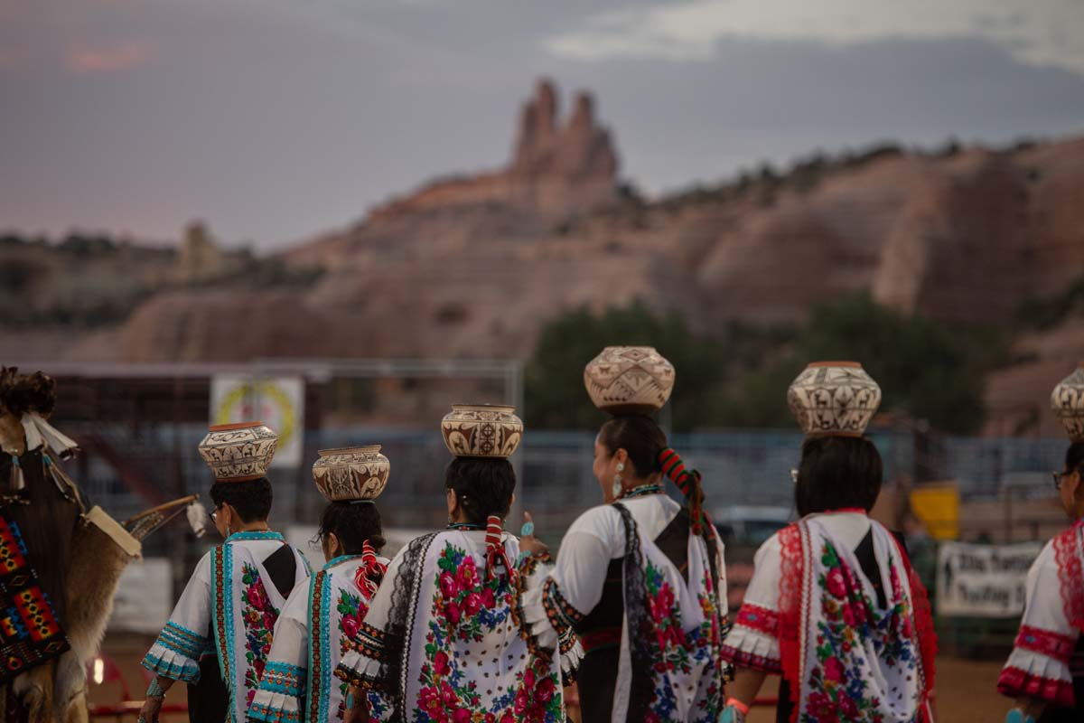 Zuni Olla Maidens perform at the Gallup Inter-Tribal Indian Ceremonial.