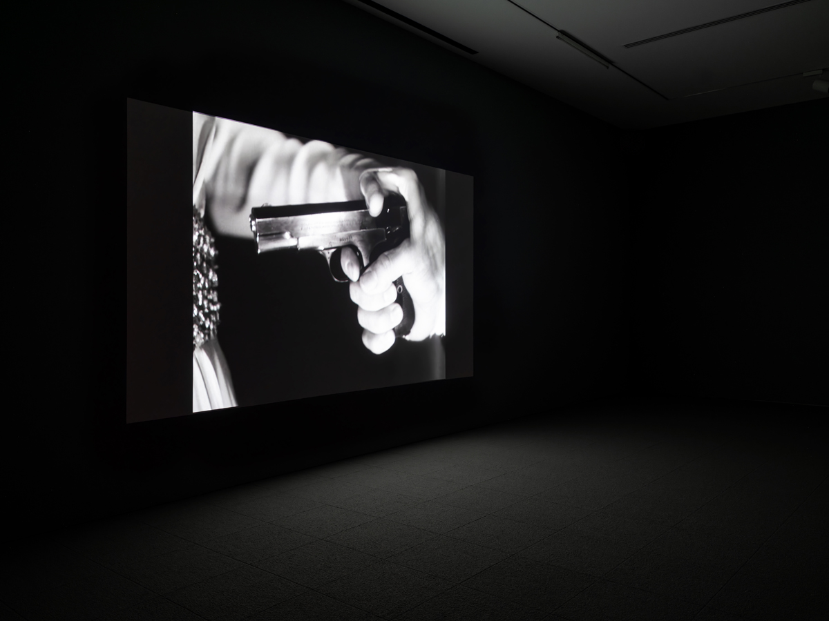 Video work by Giuseppe Boccassini in Chase a Crooked Shadow at The Warehouse Dallas.