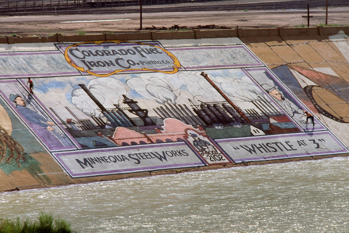 Colorado Fuel & Iron mural in Pueblo, Colorado.