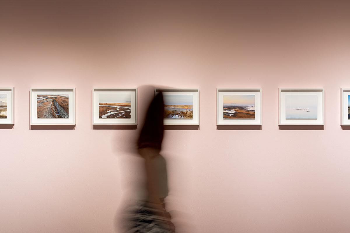 Installation view of Alfredo Jaar, The End, at UMOCA.