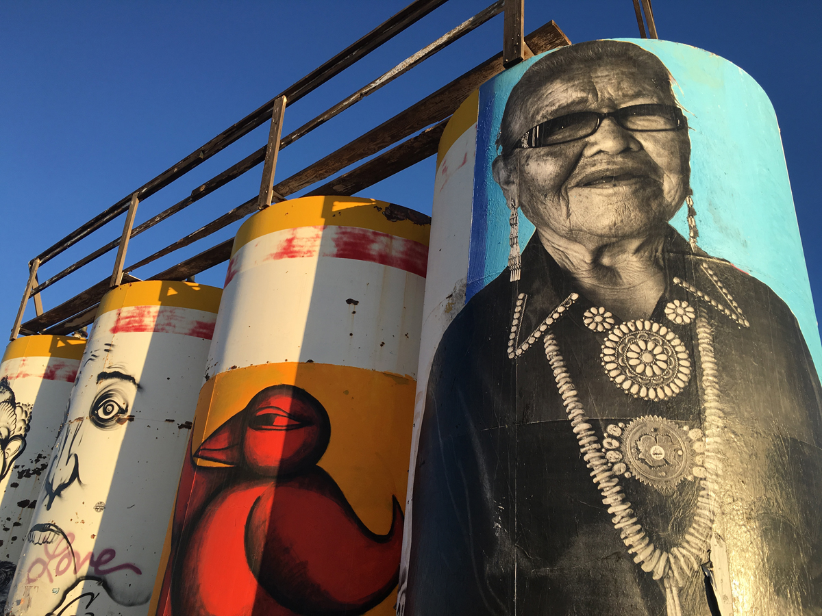 The Painted Desert Project on the Navajo Nation in Arizona is one of ten underground Arizona art experiences on this travel guide.