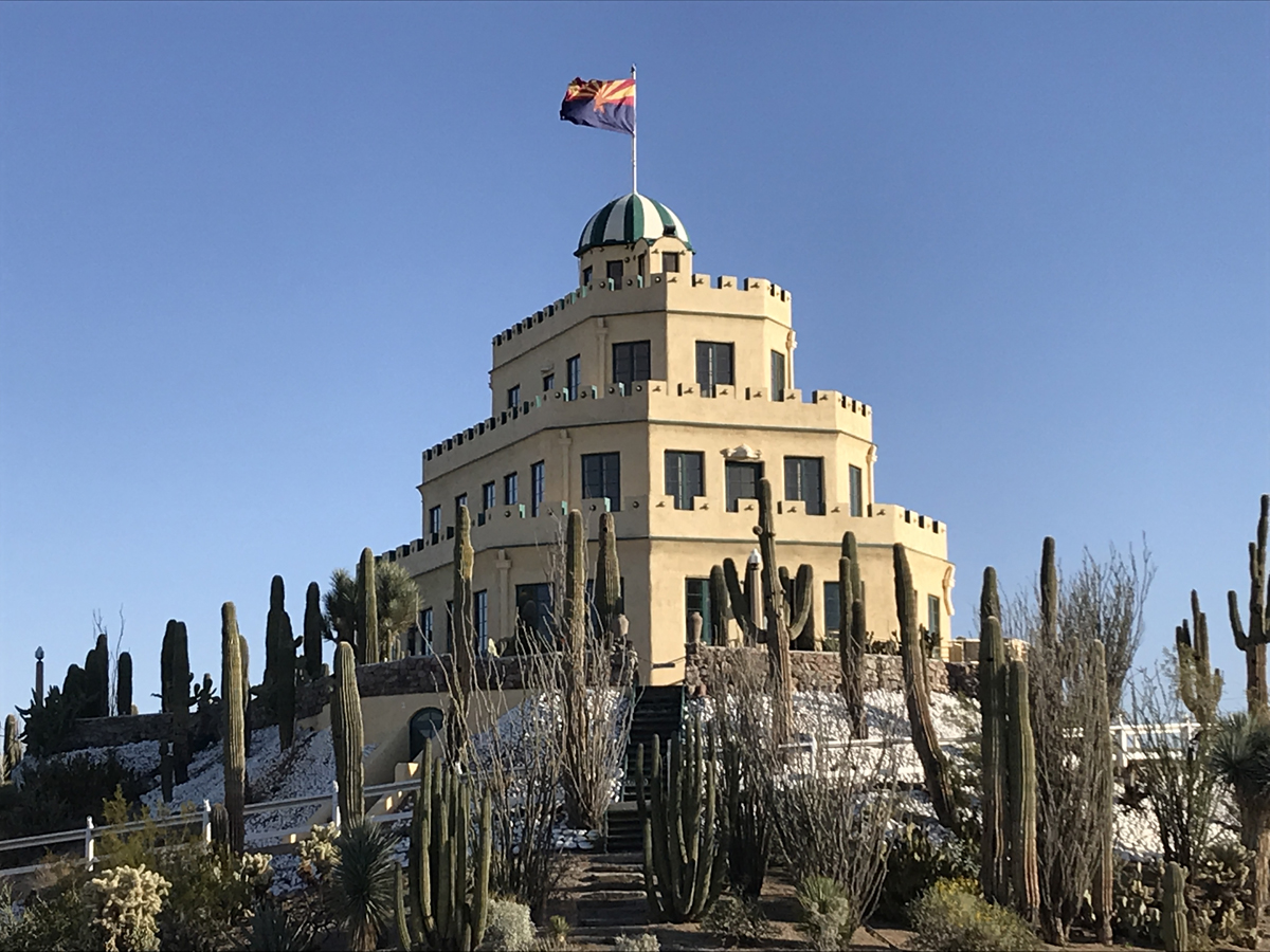 Tovrea Caste in Phoenix is one of the weird Arizona art experiences on this top ten list.