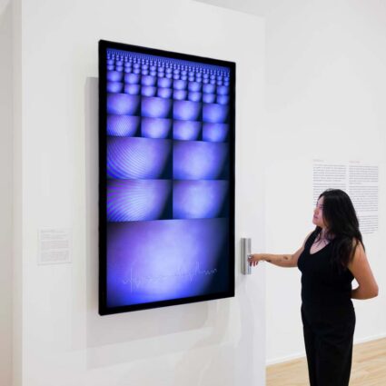Installation view of Run the Code