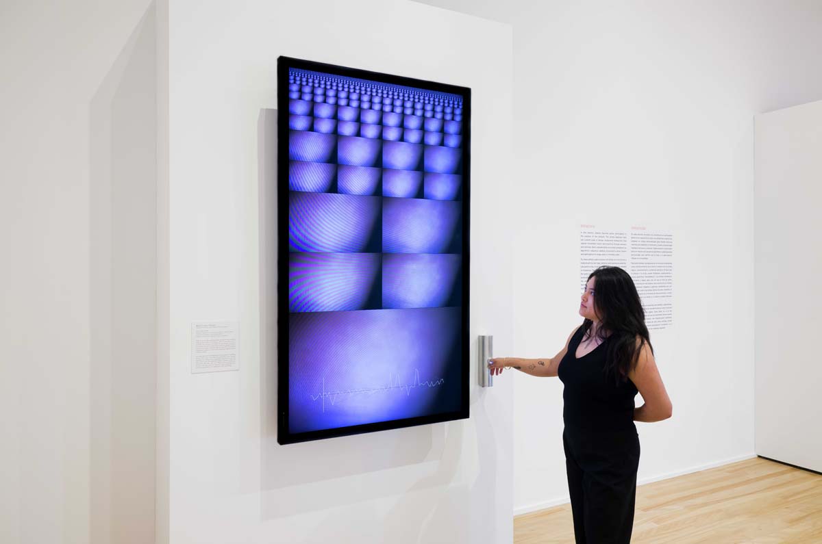 Installation view of Run the Code