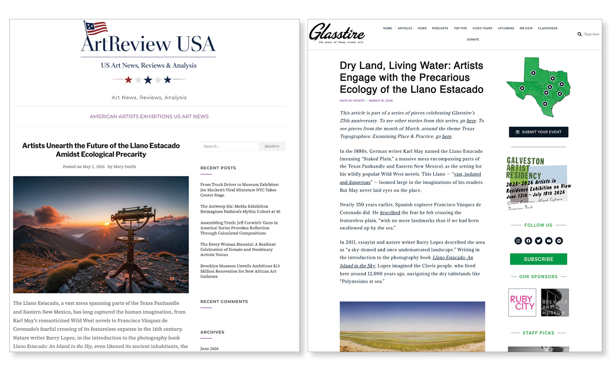 Screenshot of an AI-generated ArtReview USA article.