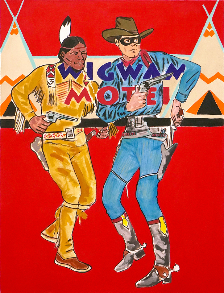 Painting by D.C. Allen, on view in Albuquerque.