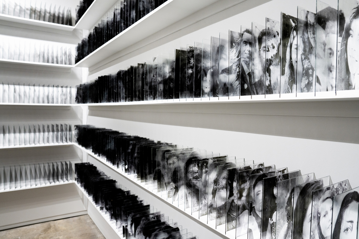View of an art installation by Iranian artist Mehrdad Mirzaie.