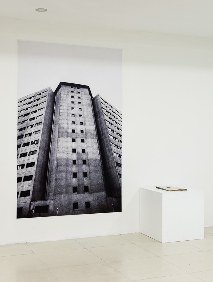 Installation view of an art exhibition in Tehran, Iran by Mehrdad Mirzaie.