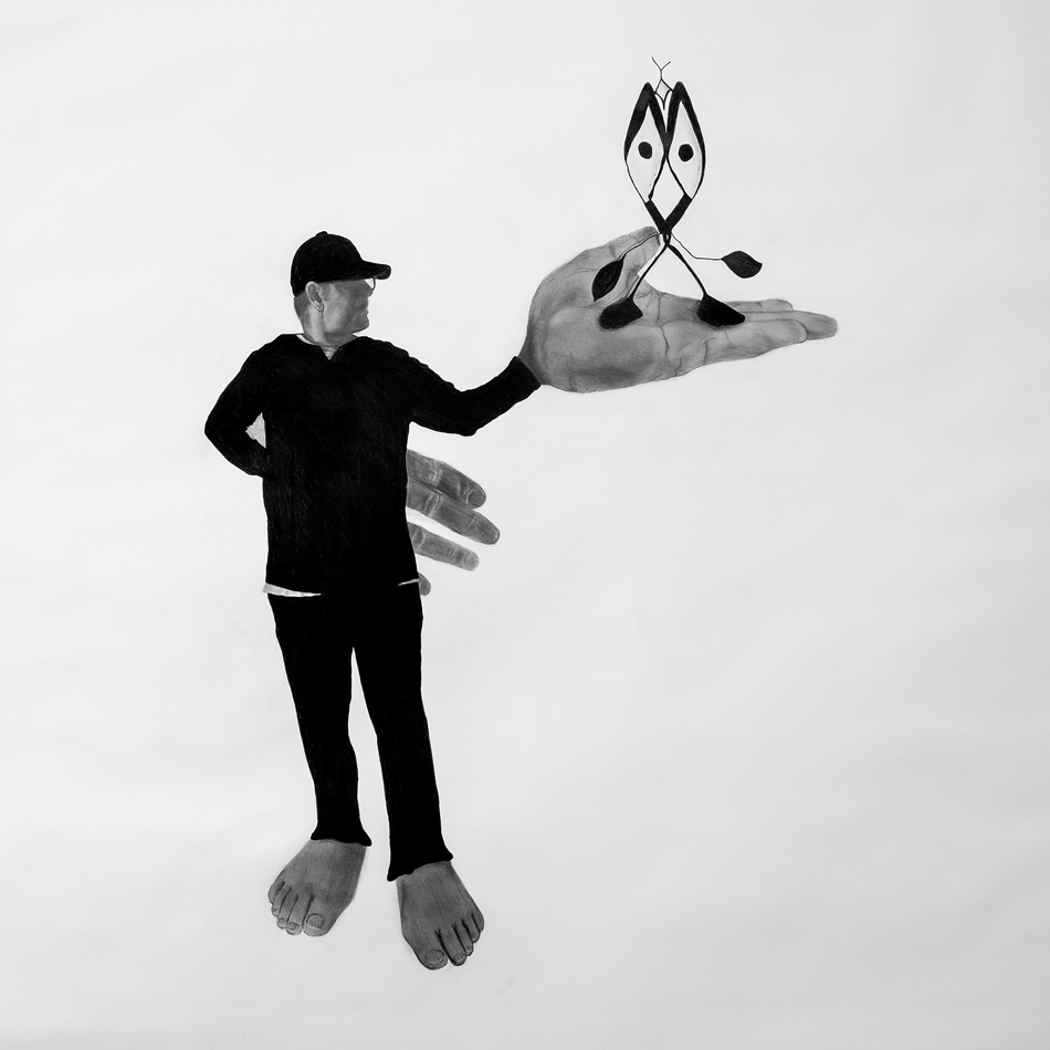 Self-portrait of Dallas-based neosurrealist artist Nic Nicosia.
