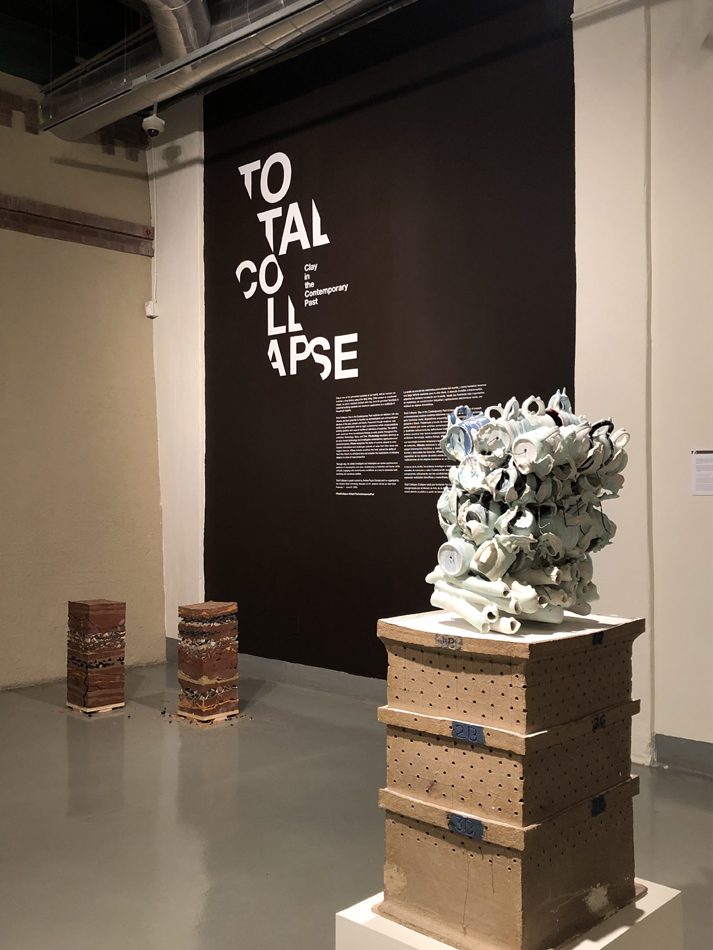 Installation view of Total Collapse exhibition at Rubin Center in El Paso, curated by Andres Payán Estrada.