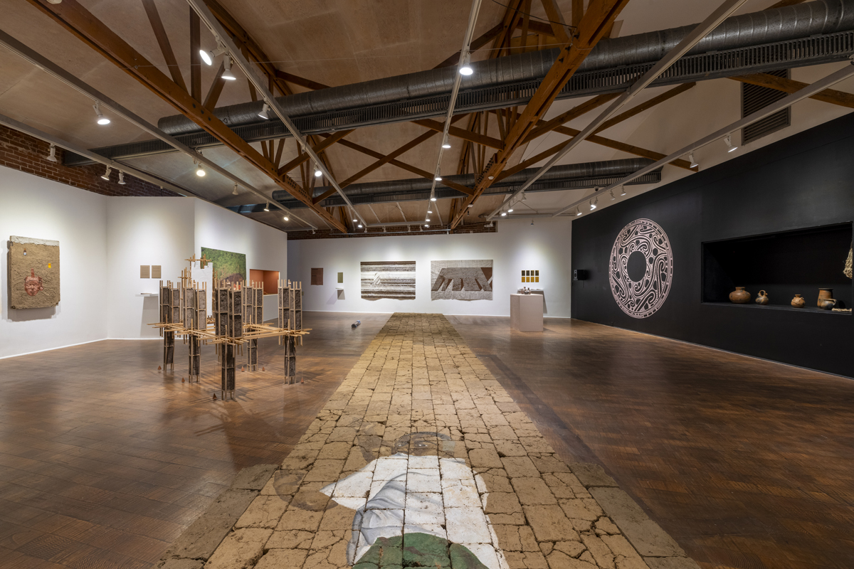 Installation view of Craft Contemporary's 2026 Clay Biennial, curated by Andres Payán Estrada of the Rubin Center.