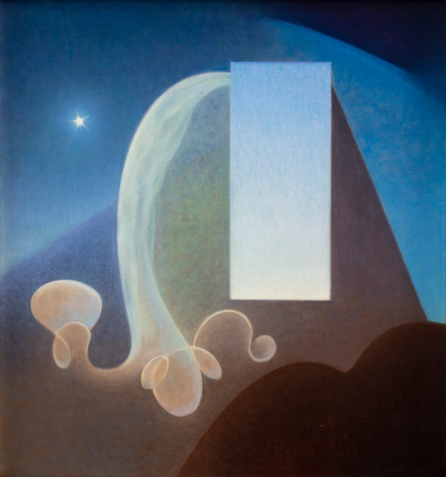 Oil painting by Agnes Pelton.
